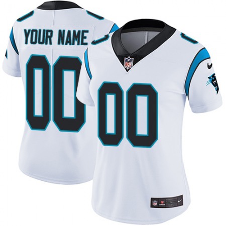 Nike Carolina Panthers Customized White Stitched Vapor Untouchable Limited Women's NFL Jersey