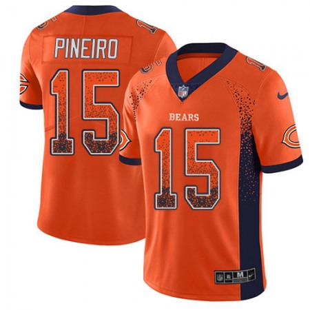 Nike Bears #15 Eddy Pineiro Orange Alternate Men's Stitched NFL Limited Rush Drift Fashion Jersey