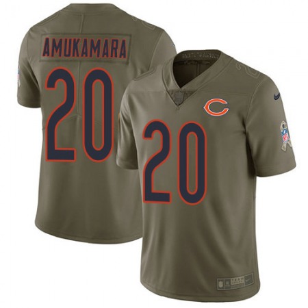 Nike Bears #20 Prince Amukamara Olive Men's Stitched NFL Limited 2017 Salute To Service Jersey