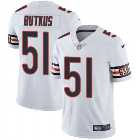 Nike Bears #51 Dick Butkus White Men's Stitched NFL Vapor Untouchable Limited Jersey