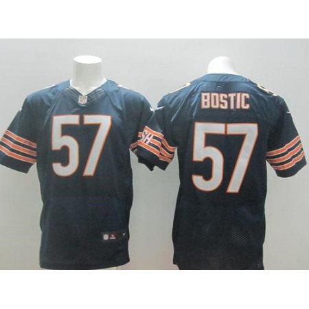 Nike Bears #57 Jon Bostic Navy Blue Team Color Men's Stitched NFL Elite Jersey