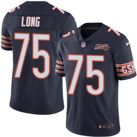 Nike Bears #75 Kyle Long Navy Blue Team Color Men's 100th Season Stitched NFL Vapor Untouchable Limited Jersey