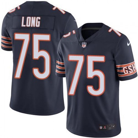 Nike Bears #75 Kyle Long Navy Blue Team Color Men's Stitched NFL Vapor Untouchable Limited Jersey