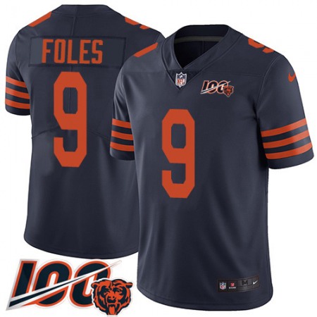 Nike Bears #9 Nick Foles Navy Blue Alternate Men's Stitched NFL 100th Season Vapor Untouchable Limited Jersey