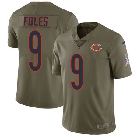 Nike Bears #9 Nick Foles Olive Men's Stitched NFL Limited 2017 Salute To Service Jersey