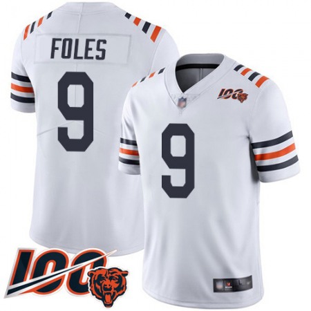 Nike Bears #9 Nick Foles White Alternate Men's Stitched NFL Vapor Untouchable Limited 100th Season Jersey