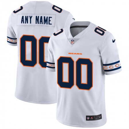 Chicago Bears Custom Nike White Team Logo Vapor Limited NFL Jersey