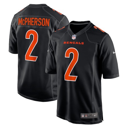 Cincinnati Bengals #2 Evan McPherson Black Men's Nike Bound Game Fashion Jersey