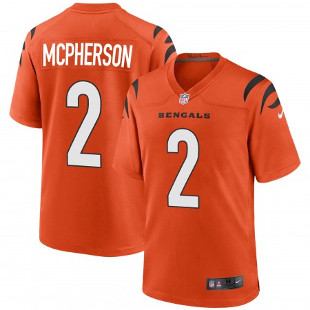 Cincinnati Bengals #2 Evan McPherson Orange Nike Alternate Game Jersey