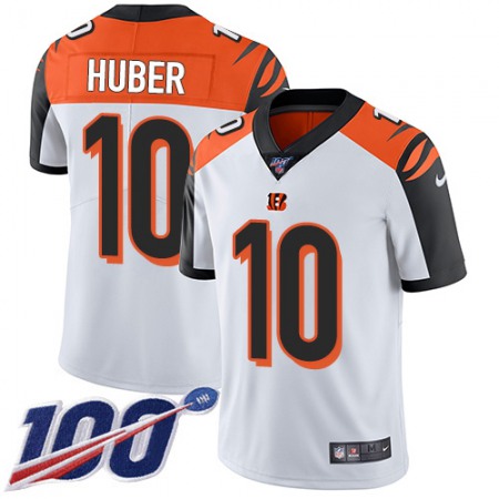 Nike Bengals #10 Kevin Huber White Men's Stitched NFL 100th Season Vapor Limited Jersey