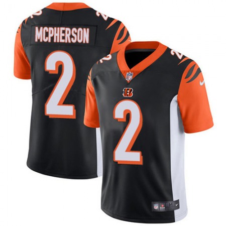 Nike Bengals #2 Evan McPherson Black Team Color Men's Stitched NFL Vapor Untouchable Limited Jersey