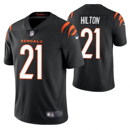 Cincinnati Bengals #21 Mike Hilton Black Men's Nike Vapor Limited Jersey