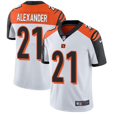 Nike Bengals #21 Mackensie Alexander White Men's Stitched NFL Vapor Untouchable Limited Jersey