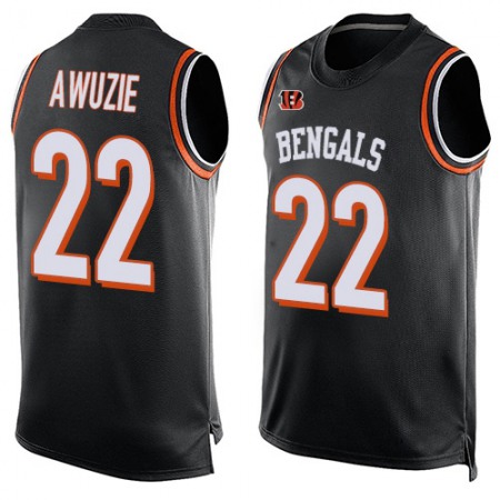 Nike Bengals #22 Chidobe Awuzie Black Team Color Men's Stitched NFL Limited Tank Top Jersey