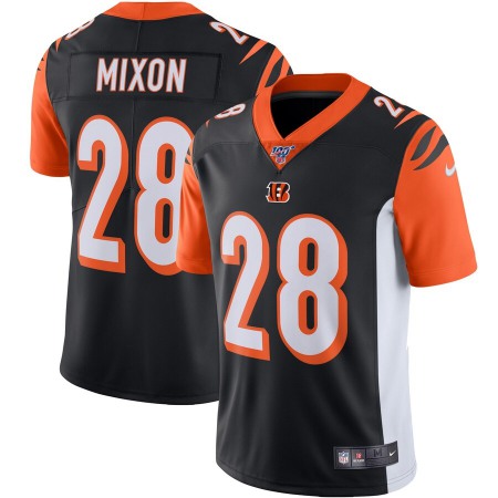 Cincinnati Bengals #28 Joe Mixon Nike 100th Season Vapor Limited Jersey Black