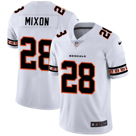 Cincinnati Bengals #28 Joe Mixon Nike White Team Logo Vapor Limited NFL Jersey