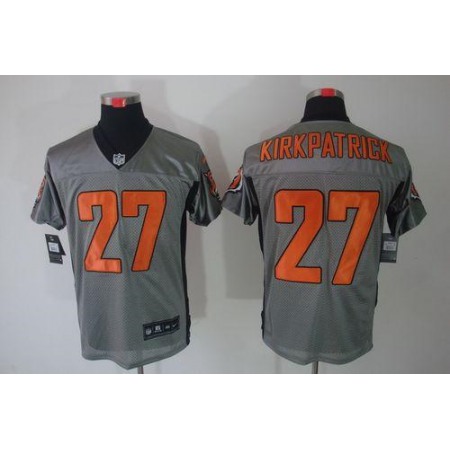 Nike Bengals #27 Dre Kirkpatrick Grey Shadow Men's Stitched NFL Elite Jersey