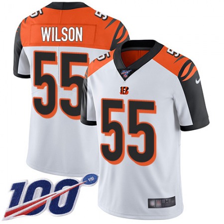 Nike Bengals #55 Logan Wilson White Men's Stitched NFL 100th Season Vapor Untouchable Limited Jersey