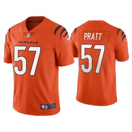 Nike Bengals #57 Germaine Pratt Orange Men's Nike Alternate Vapor Limited Jersey