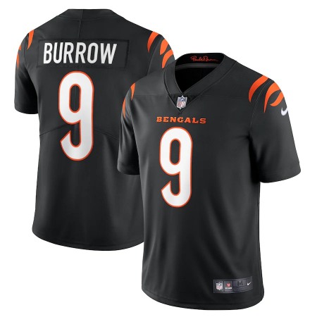 Cincinnati Bengals #9 Joe Burrow Black Nike Vapor Limited Jersey