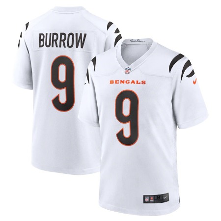 Cincinnati Bengals #9 Joe Burrow White Nike Game Jersey