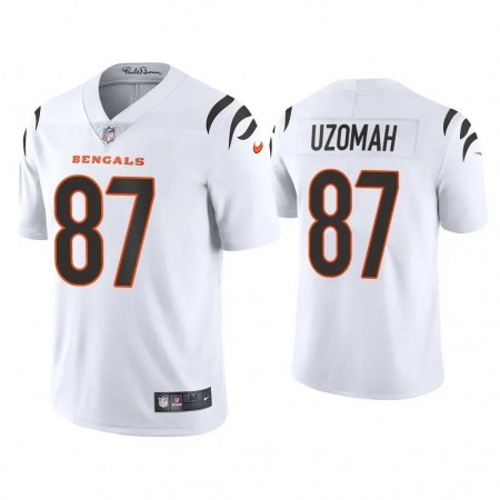 Nike Bengals #87 C.J. Uzomah White Men's Nike Vapor Limited Jersey