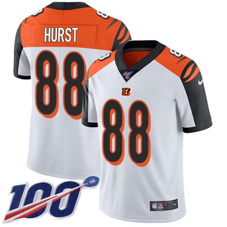 Nike Bengals #88 Hayden Hurst White Men's Stitched NFL 100th Season Vapor Untouchable Limited Jersey