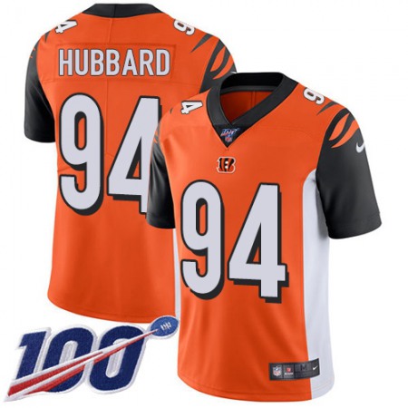 Nike Bengals #94 Sam Hubbard Orange Alternate Men's Stitched NFL 100th Season Vapor Limited Jersey