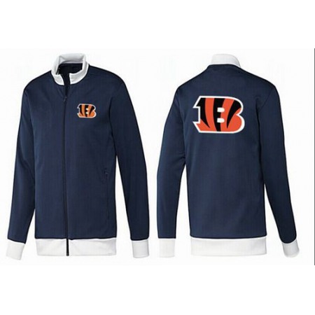 NFL Cincinnati Bengals Team Logo Jacket Dark Blue_1