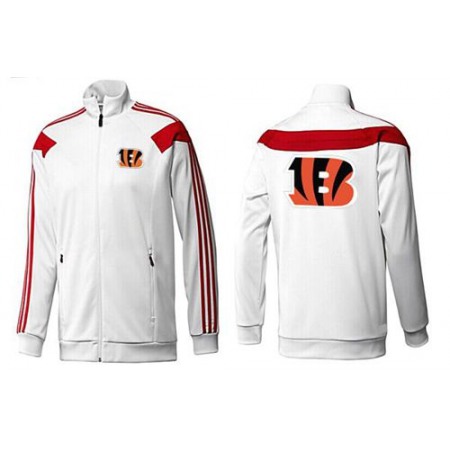 NFL Cincinnati Bengals Team Logo Jacket White_1