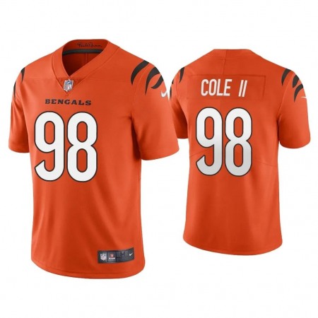 Nike Bengals #98 D.J. Reader Orange Men's Nike Alternate Vapor Limited Jersey