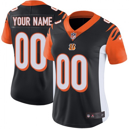 Nike Cincinnati Bengals Customized Black Team Color Stitched Vapor Untouchable Limited Women's NFL Jersey