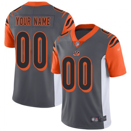 Nike Cincinnati Bengals Customized Silver Men's Stitched NFL Limited Inverted Legend Jersey