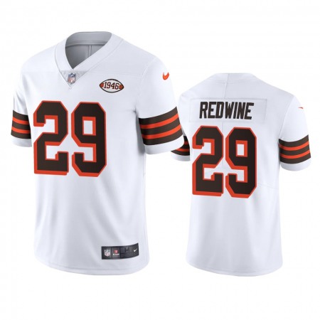 Cleveland Browns #29 Sheldrick Redwine Nike 1946 Collection Alternate Vapor Limited NFL Jersey - White