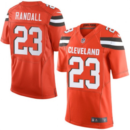 Nike Browns #23 Damarious Randall Orange Alternate Men's Stitched NFL Elite Jersey