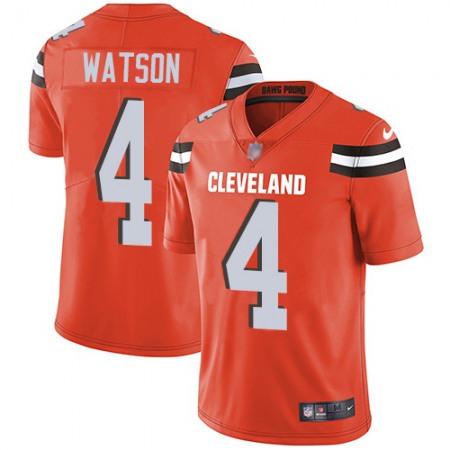 Nike Browns #4 Deshaun Watson Orange Alternate Men's Stitched NFL Vapor Untouchable Limited Jersey