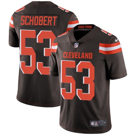 Nike Browns #53 Joe Schobert Brown Team Color Men's Stitched NFL Vapor Untouchable Limited Jersey