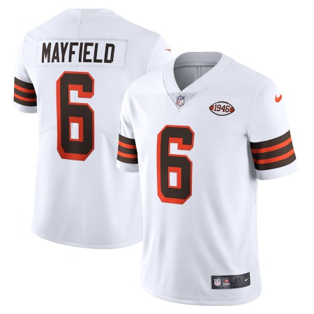 Cleveland Browns #6 Baker Mayfield Nike 1946 Collection Alternate Vapor Limited NFL Jersey - White