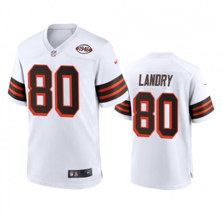 Men's Browns #80 Jarvis Landry Nike 1946 Collection Alternate Game Limited NFL Jersey - White