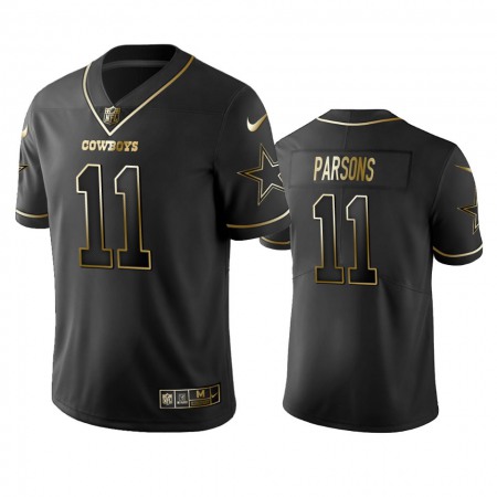 Nike Cowboys #11 Micah Parsons Black/Gold Men's Stitched NFL Vapor Untouchable Limited Jersey