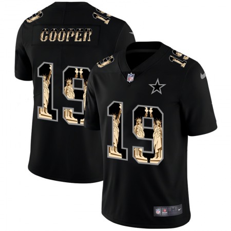 Dallas Cowboys #19 Amari Cooper Carbon Black Vapor Statue Of Liberty Limited NFL Jersey