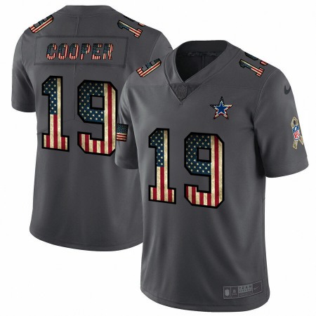 Dallas Cowboys #19 Amari Cooper Nike 2018 Salute to Service Retro USA Flag Limited NFL Jersey