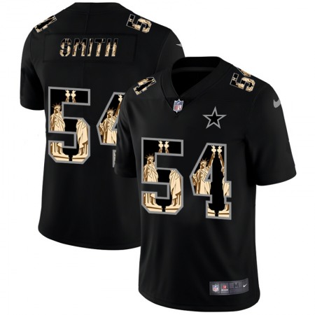 Dallas Cowboys #54 Jaylon Smith Carbon Black Vapor Statue Of Liberty Limited NFL Jersey