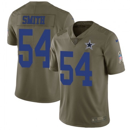 Nike Cowboys #54 Jaylon Smith Olive Men's Stitched NFL Limited 2017 Salute To Service Jersey