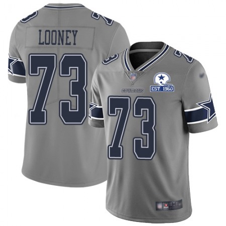 Nike Cowboys #73 Joe Looney Gray Men's Stitched With Established In 1960 Patch NFL Limited Inverted Legend Jersey