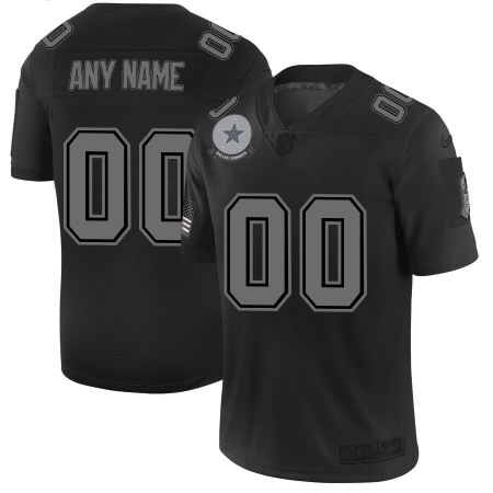 Dallas Cowboys Custom Men's Nike Black 2019 Salute to Service Limited Stitched NFL Jersey