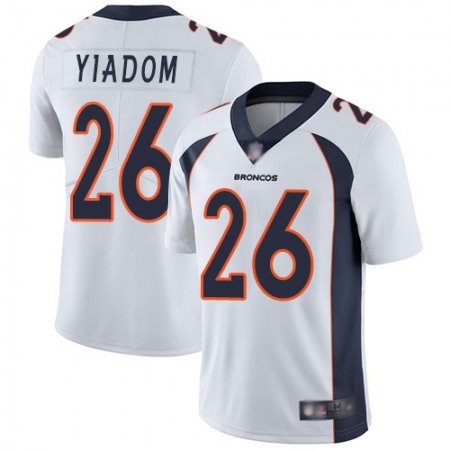 Nike Broncos #26 Isaac Yiadom White Men's Stitched NFL Vapor Untouchable Limited Jersey