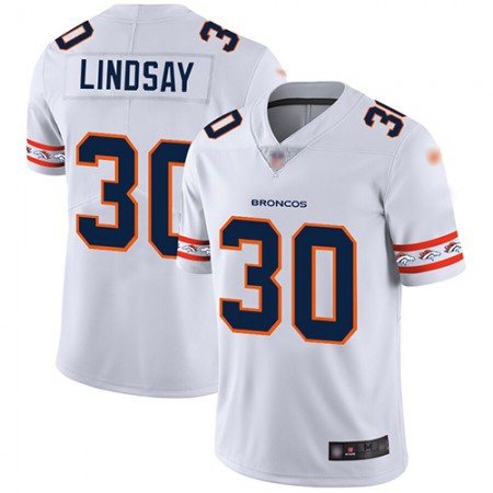 Nike Broncos #30 Phillip Lindsay White Men's Stitched NFL Limited Team Logo Fashion Jersey