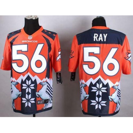 Nike Broncos #56 Shane Ray Orange Men's Stitched NFL Elite Noble Fashion Jersey