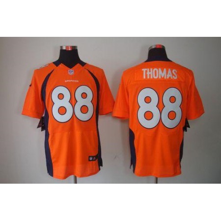 Nike Broncos #88 Demaryius Thomas Orange Team Color Men's Stitched NFL Elite Jersey